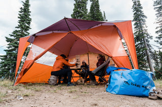 Jenga under shelter