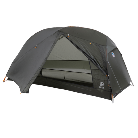 Copper Spur UL1 Bikepack with a rolled-up sleeping pad inside on a white background