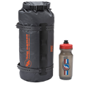 Copper Spur UL2 Bikepack dry bag and water bottle with branding on a white background