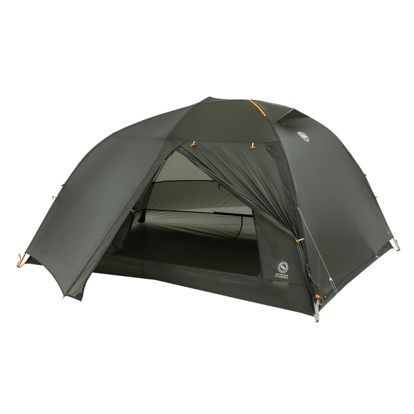 Green Copper Spur UL3 Bikepack camping tent on a white background