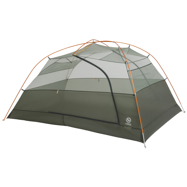 Copper Spur UL3 Bikepack tent with orange accents on a white background