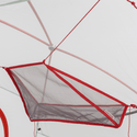 Gear Lofts Trapezoid Fastened To Inside Of Tent Ceiling