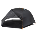 Black Tiger Wall UL2 Bikepack camping tent with orange accents on a white background