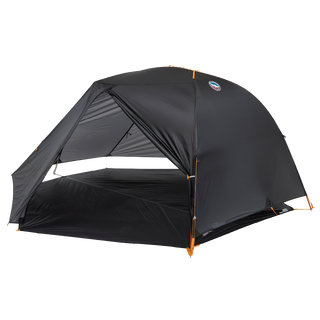 Black Tiger Wall UL2 Bikepack camping tent with orange accents on a white background