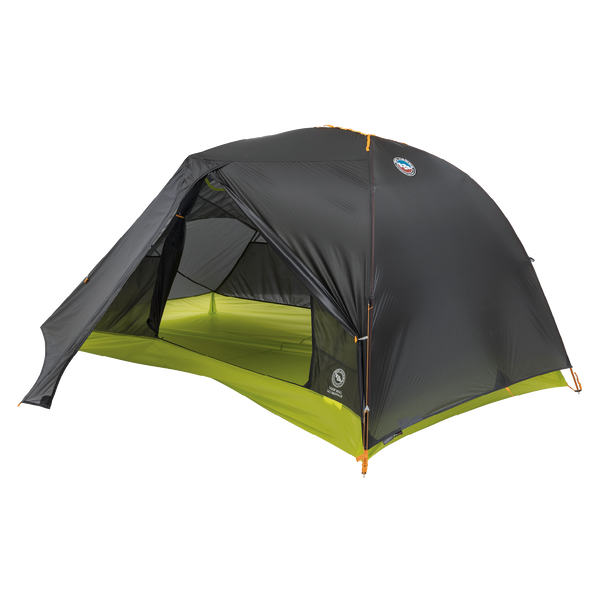 Black and green Tiger Wall UL2 Bikepack tent with a visible brand logo on a white background