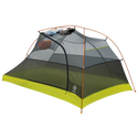 Tiger Wall UL2 Bikepack camping tent with green floor and gray walls on a white background