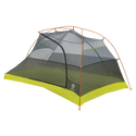 Tiger Wall UL2 Bikepack Camping tent with green base and gray top on a white background